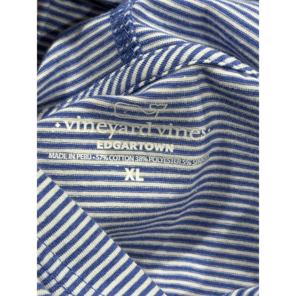 Vineyard Vines Shirt Womens XL Blue Pink Edgartown Pullover Hoodie Preppy - Picture 6 of 7